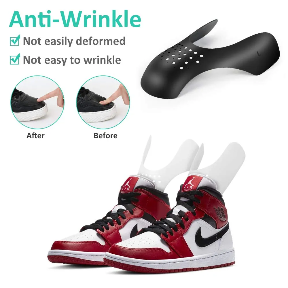 4 Pairs Anti-Wrinkle Shoes Crease Protectors Toe Box Decreaser, Sneaker Shoes Crease Guards for Men's 7-12/ Women's 5-8