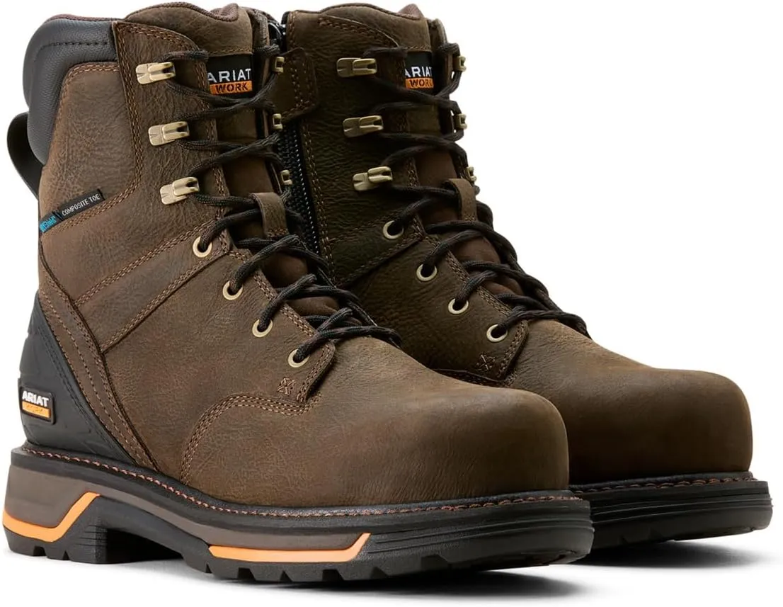 ARIAT Men's Big Rig 8" Waterproof Composite Toe Work Boot Industrial