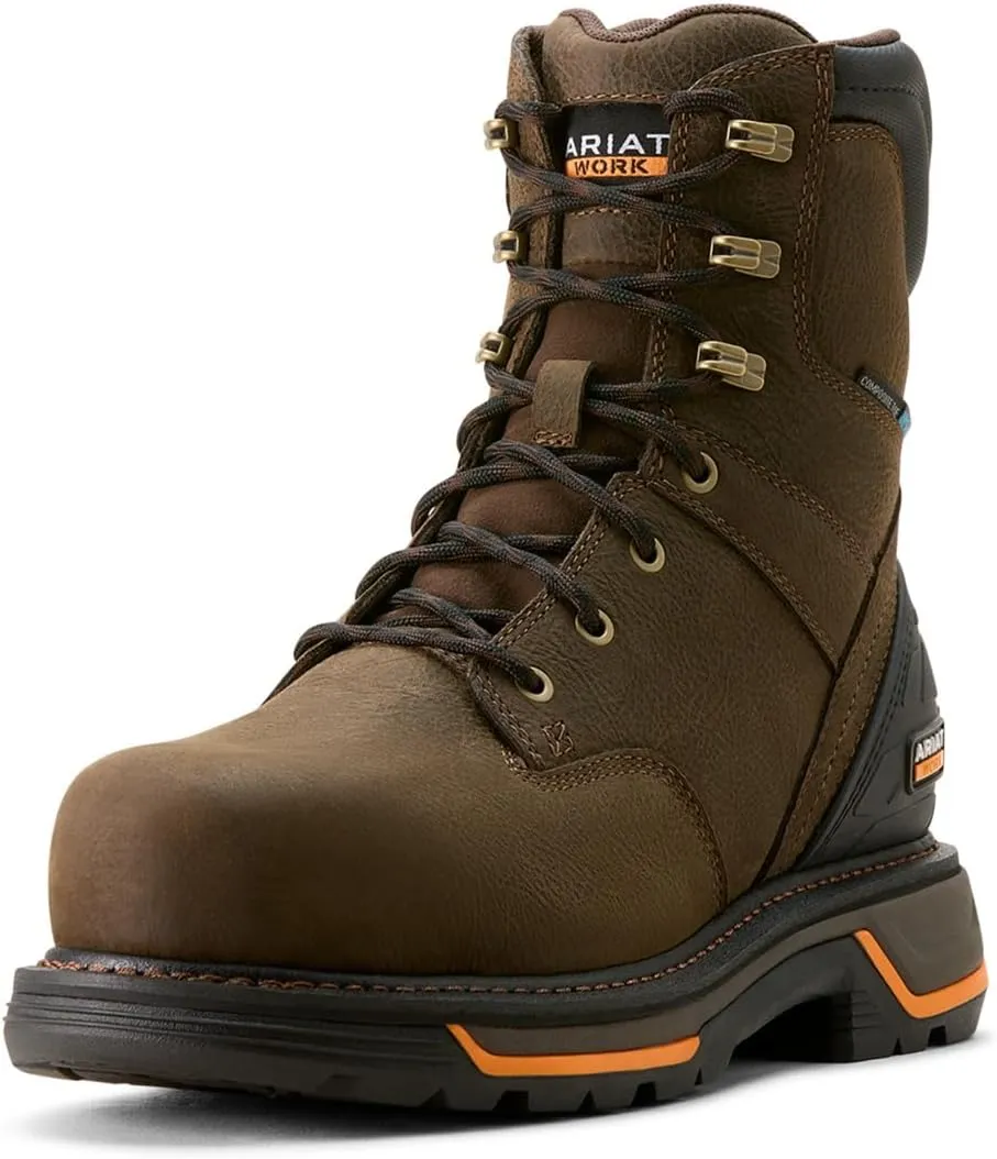 ARIAT Men's Big Rig 8" Waterproof Composite Toe Work Boot Industrial