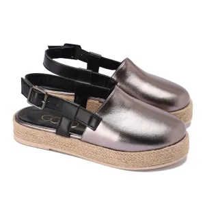 Buckled Strap Espadrille Clog - oxidi
