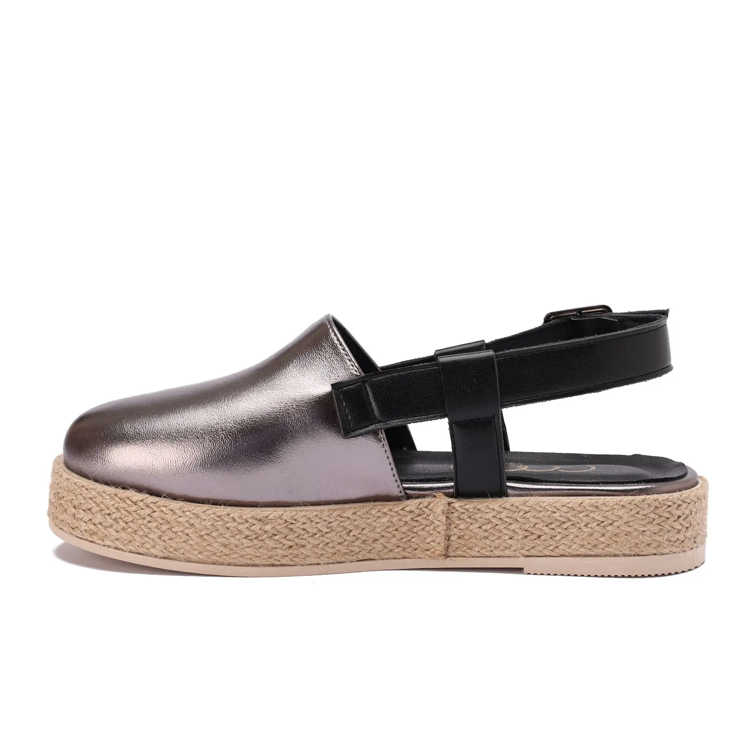 Buckled Strap Espadrille Clog - oxidi