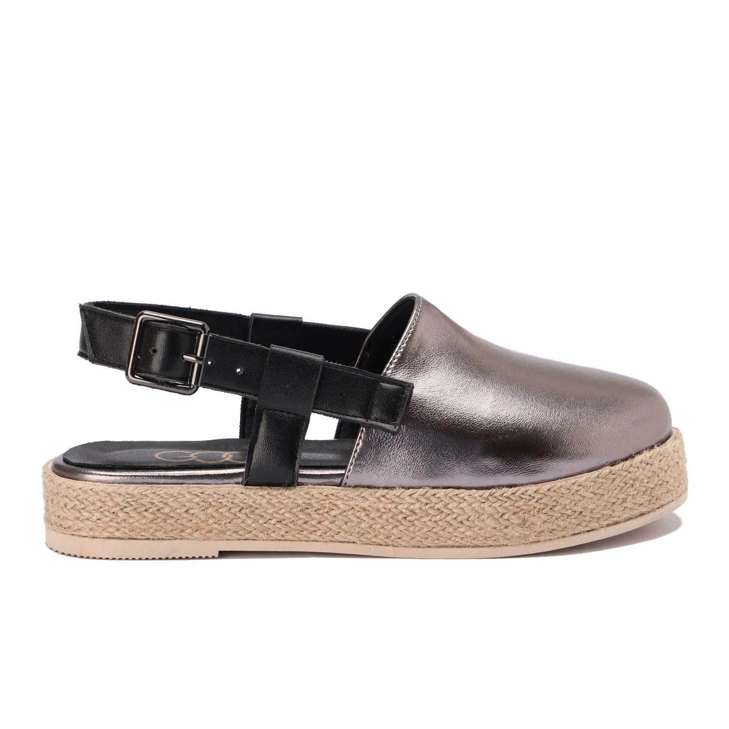 Buckled Strap Espadrille Clog - oxidi