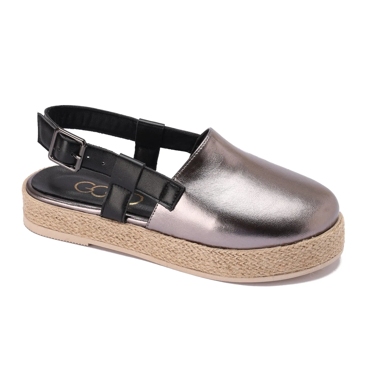 Buckled Strap Espadrille Clog - oxidi