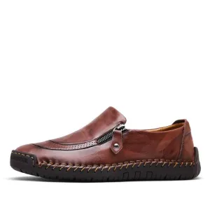 Comfortable Men Casual Shoes Loafers Men Shoes Quality Split Leather Flats Hot Sale Moccasins Size 1