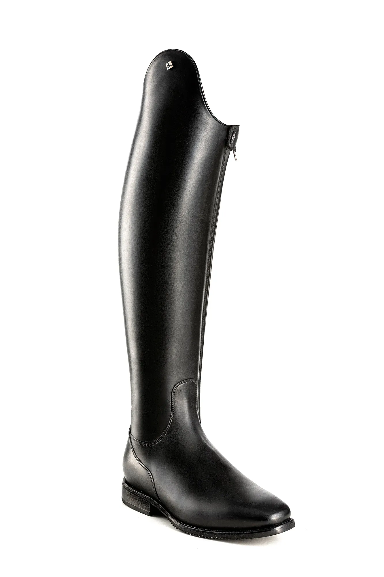 DeNiro Bellini Custom Dressage Boots Wrat Black with Iride Black and Jet Crystals