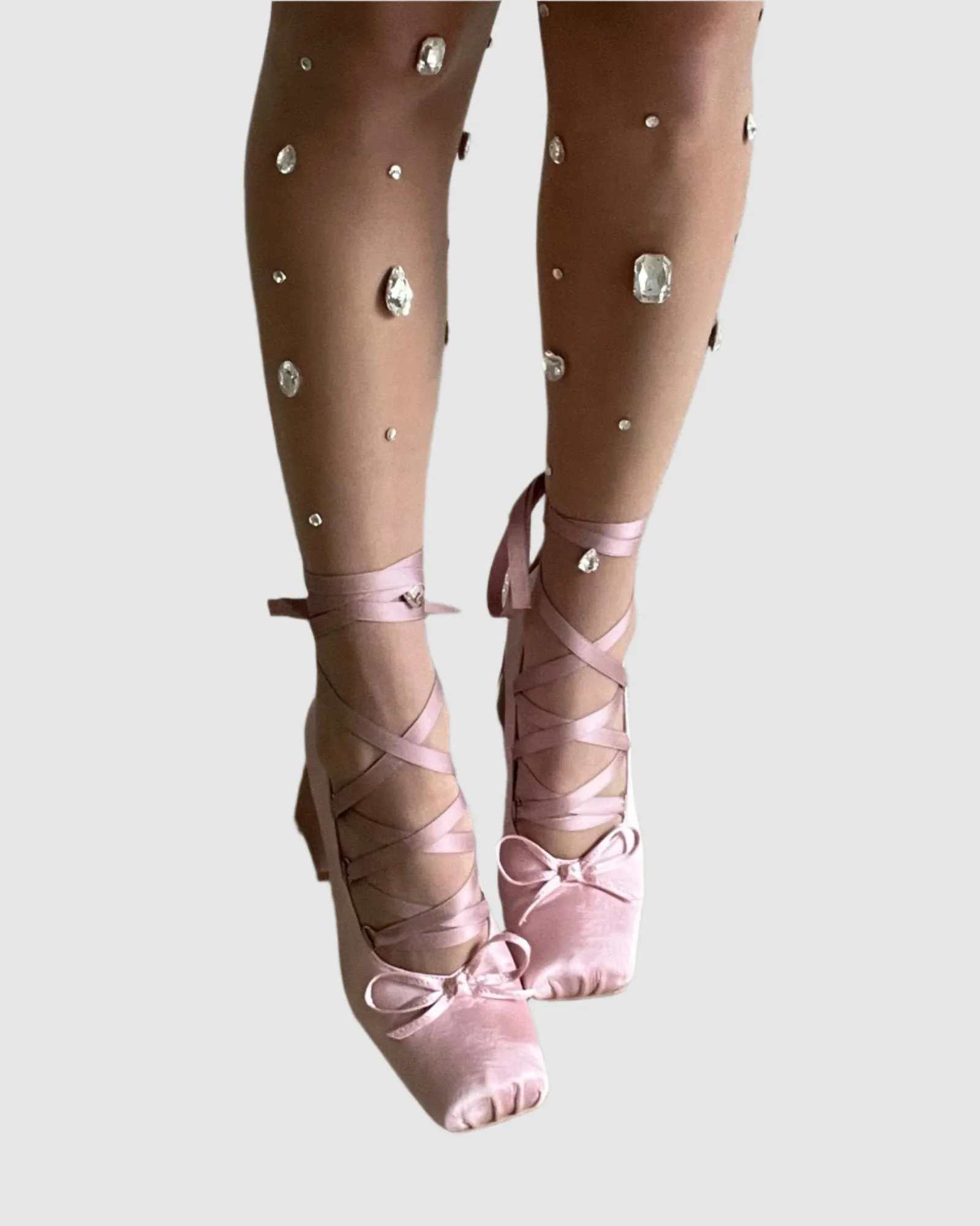 Ea Satin Lace Up  Lolita Loafer In Pink