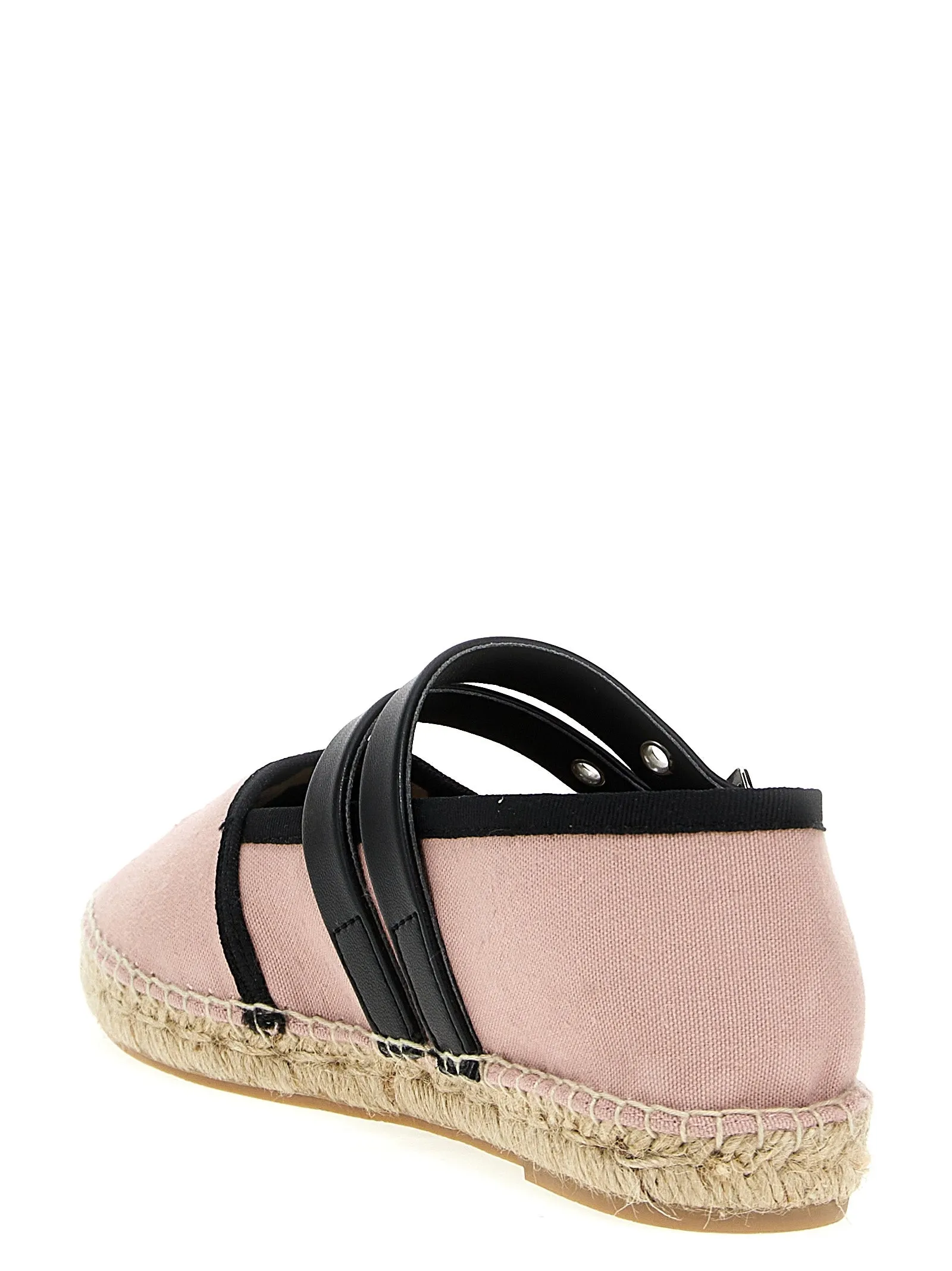Espadrilles Straps Flat Shoes Rosa