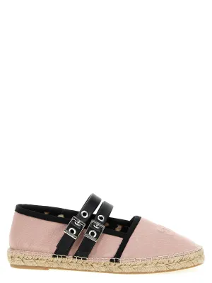 Espadrilles Straps Flat Shoes Rosa