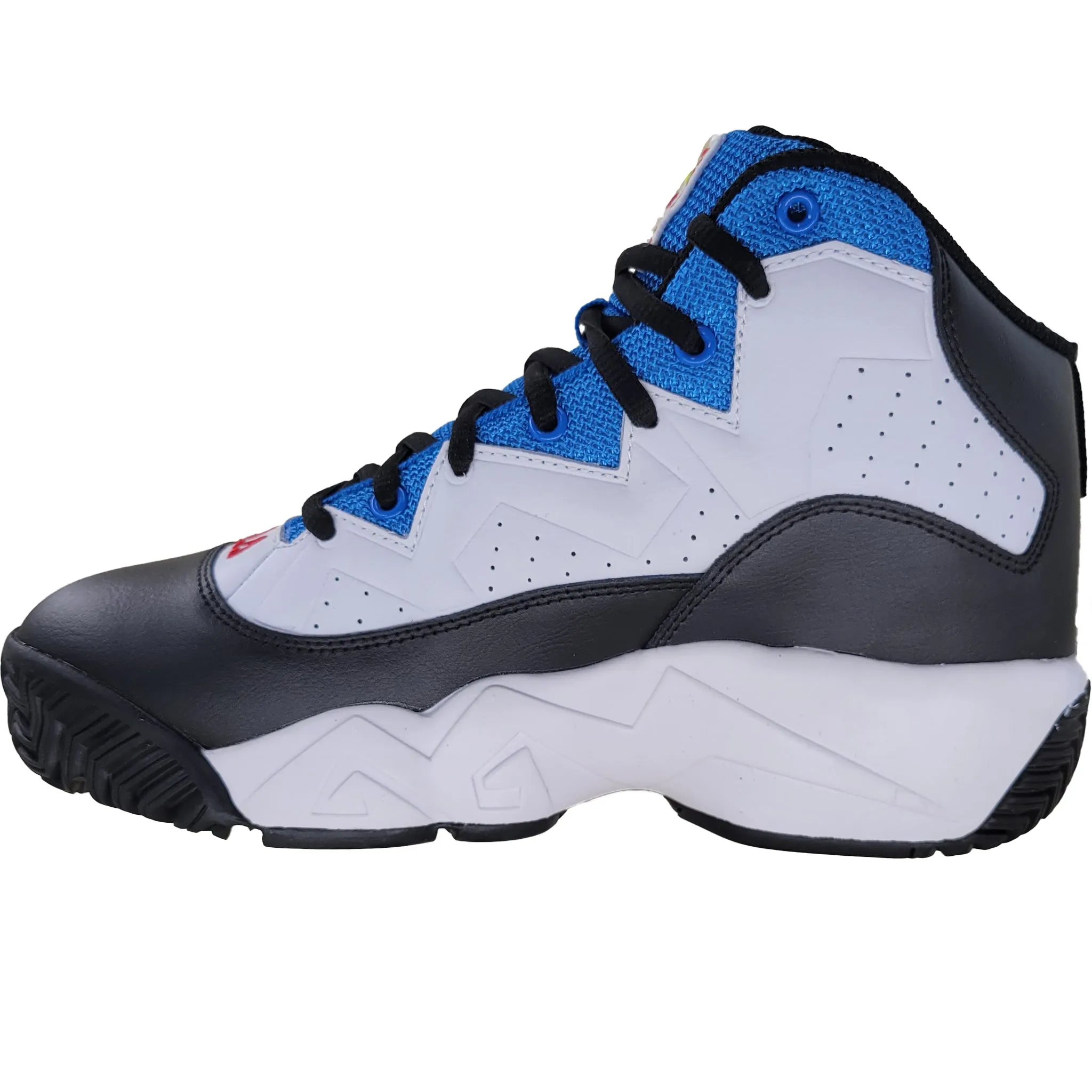 Fila Men's 1BM01080-117 MB Jamal Mashburn White Black Electric Blue Retro Basketball Shoes