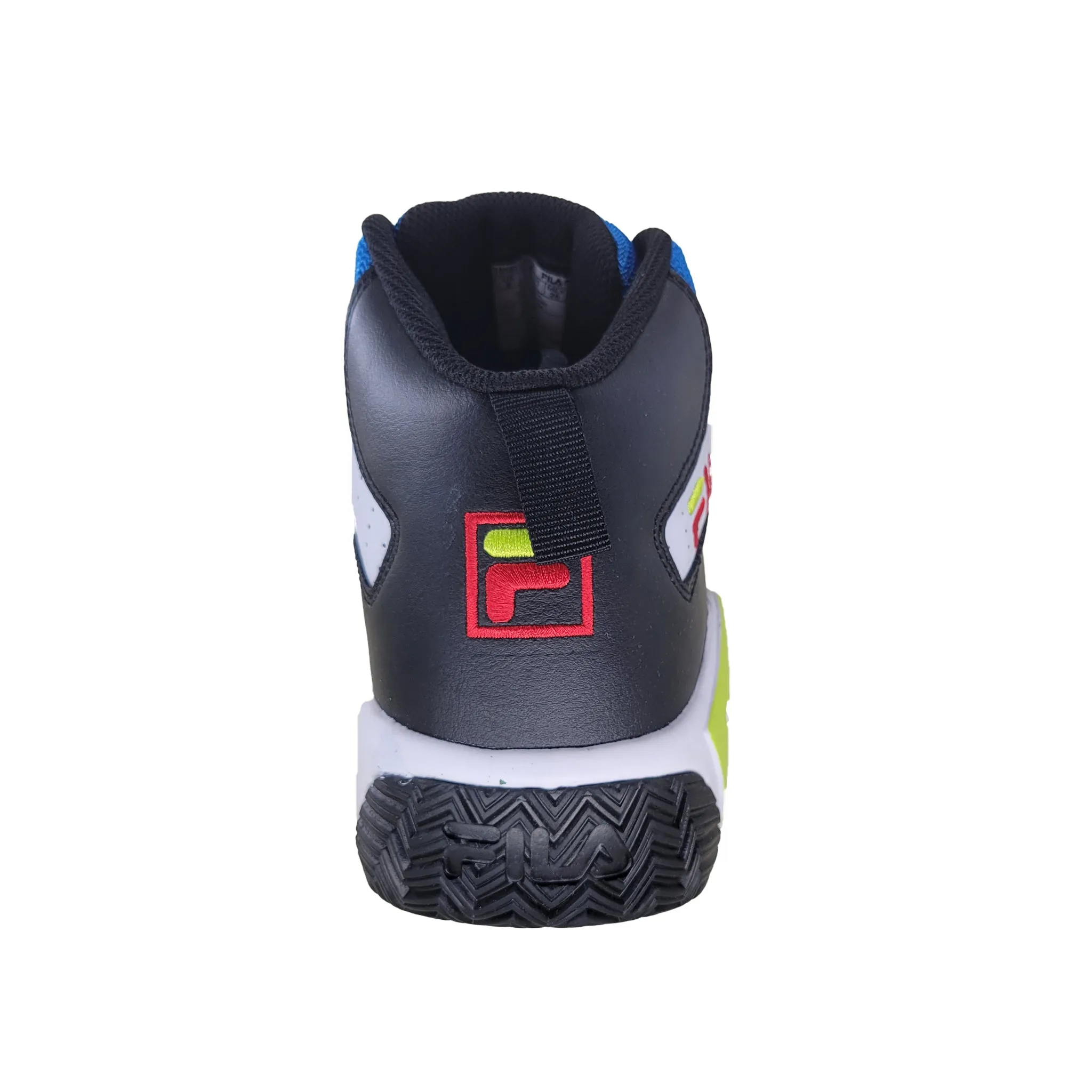 Fila Men's 1BM01080-117 MB Jamal Mashburn White Black Electric Blue Retro Basketball Shoes