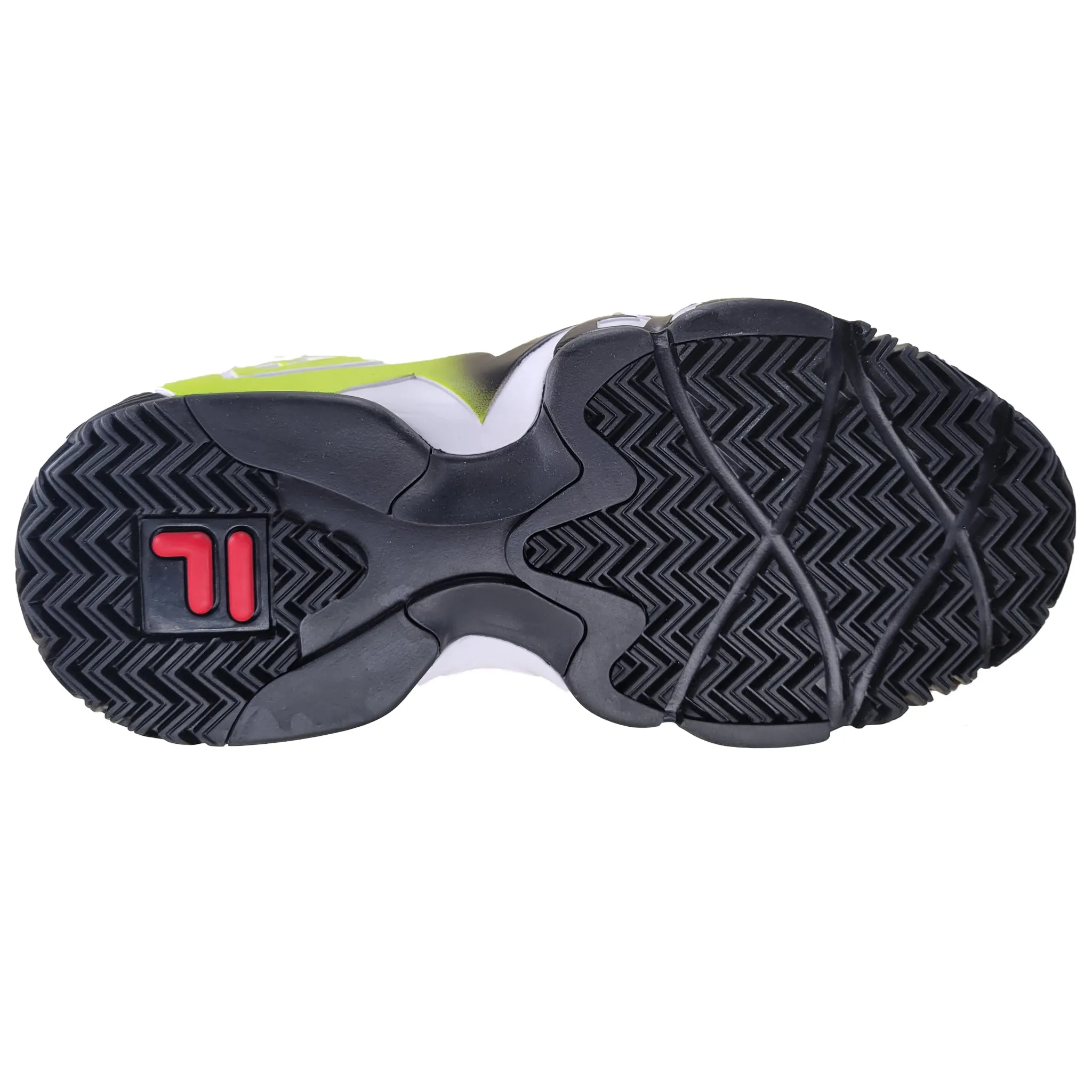 Fila Men's 1BM01080-117 MB Jamal Mashburn White Black Electric Blue Retro Basketball Shoes