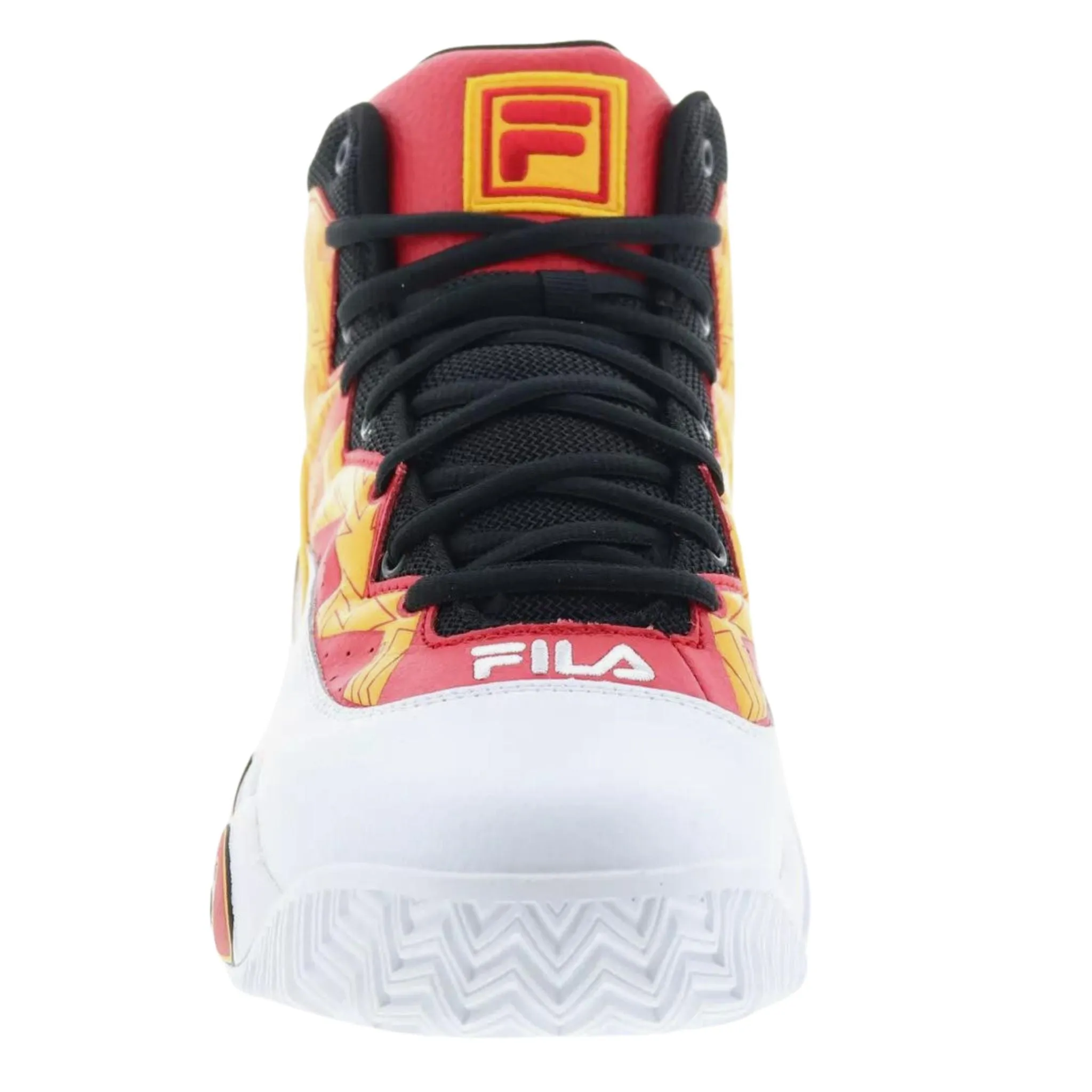 Fila Men's 1BM01746- 123  MB Jamal Mashburn White Gold Fusion Red Retro Basketball Shoes