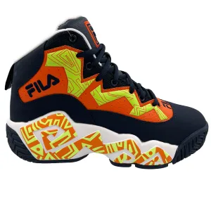 Fila Men's 1BM01749-423 MB Jamal Mashburn Navy Orange Yellow Retro Basketball Shoes