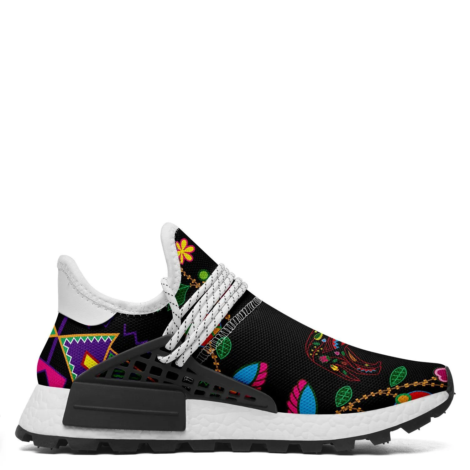 Floral Wolf Okaki Sneakers