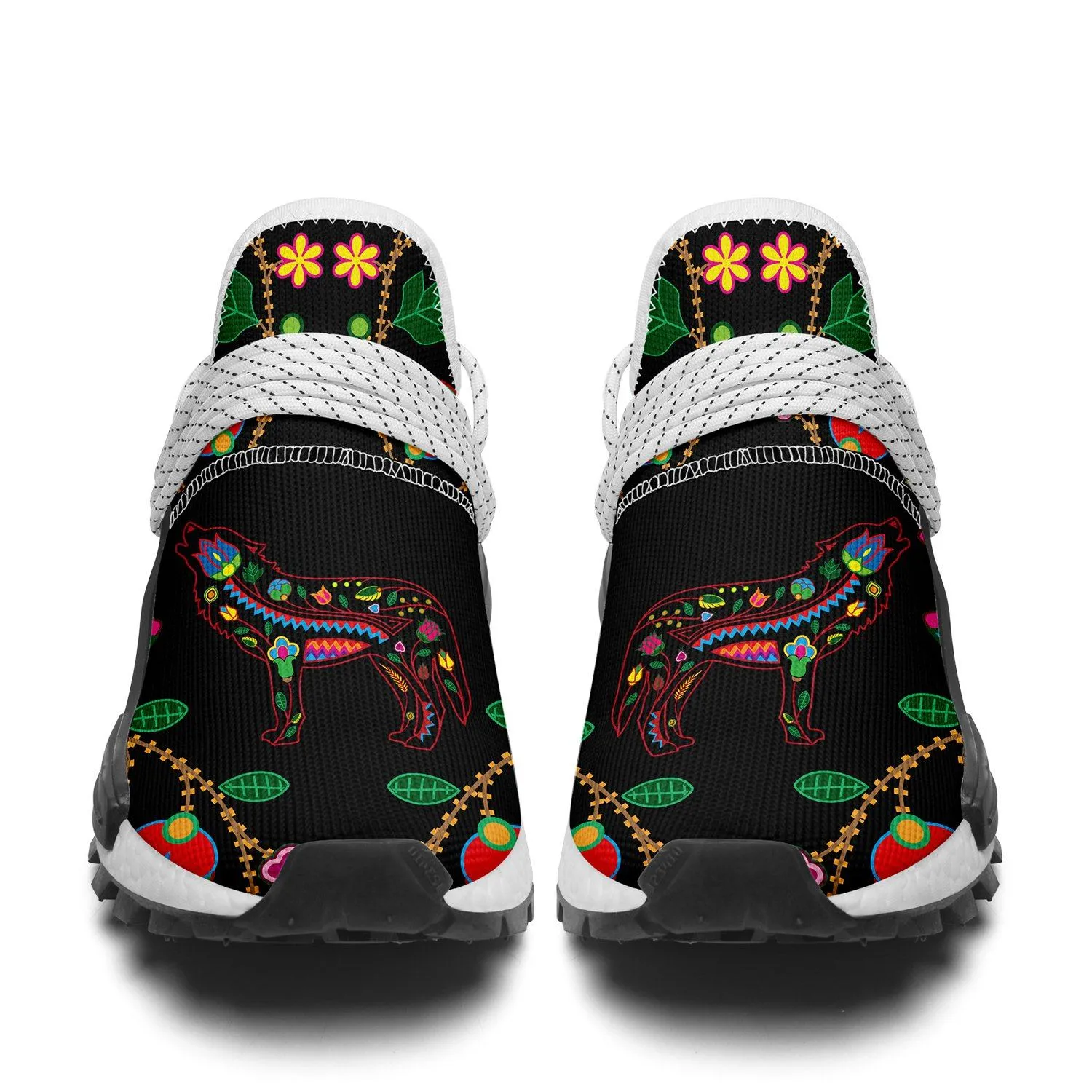 Floral Wolf Okaki Sneakers