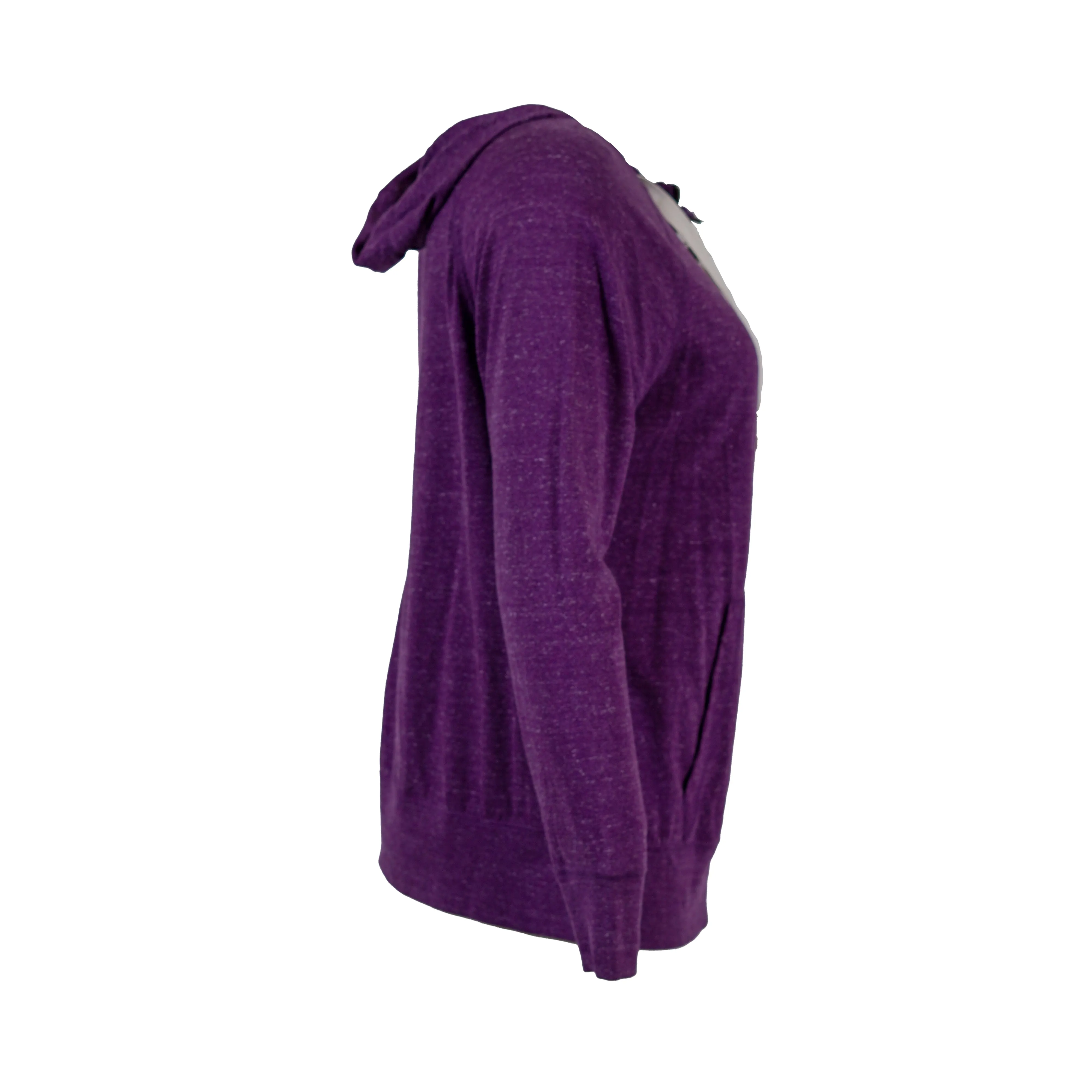 Nike Women's Plus Size Full Zip Gym Vintage Lightweight Hoodie Purple Size 1X