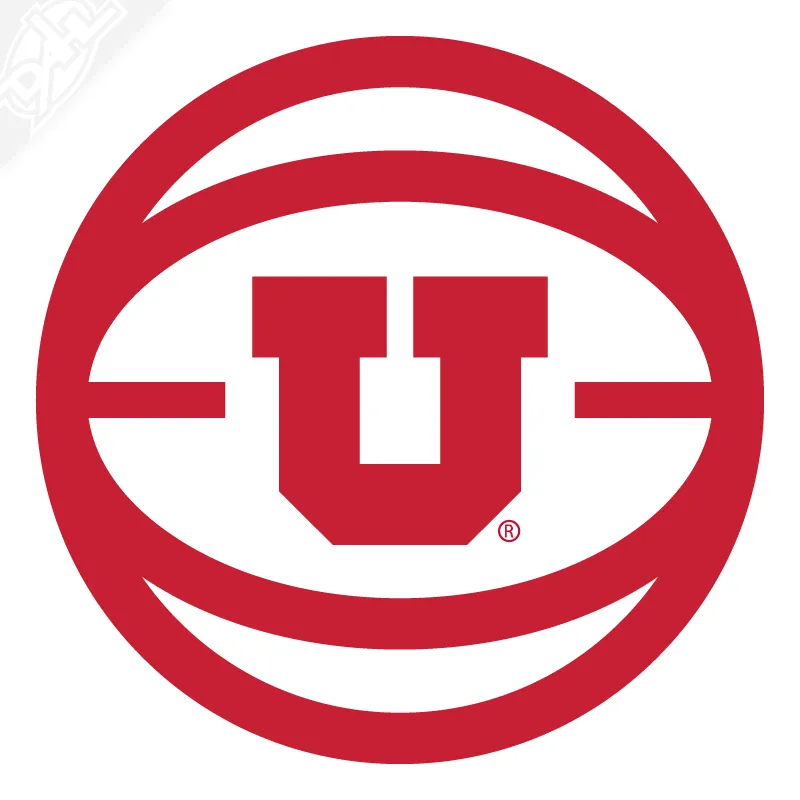 Retro Block U Basketball Vinyl Decal