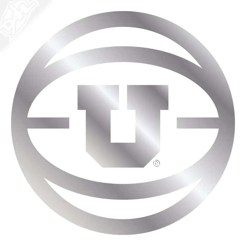 Retro Block U Basketball Vinyl Decal