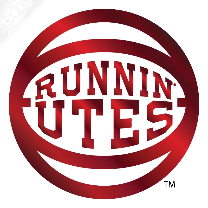 Retro Runnin' Utes Basketball Vinyl Decal