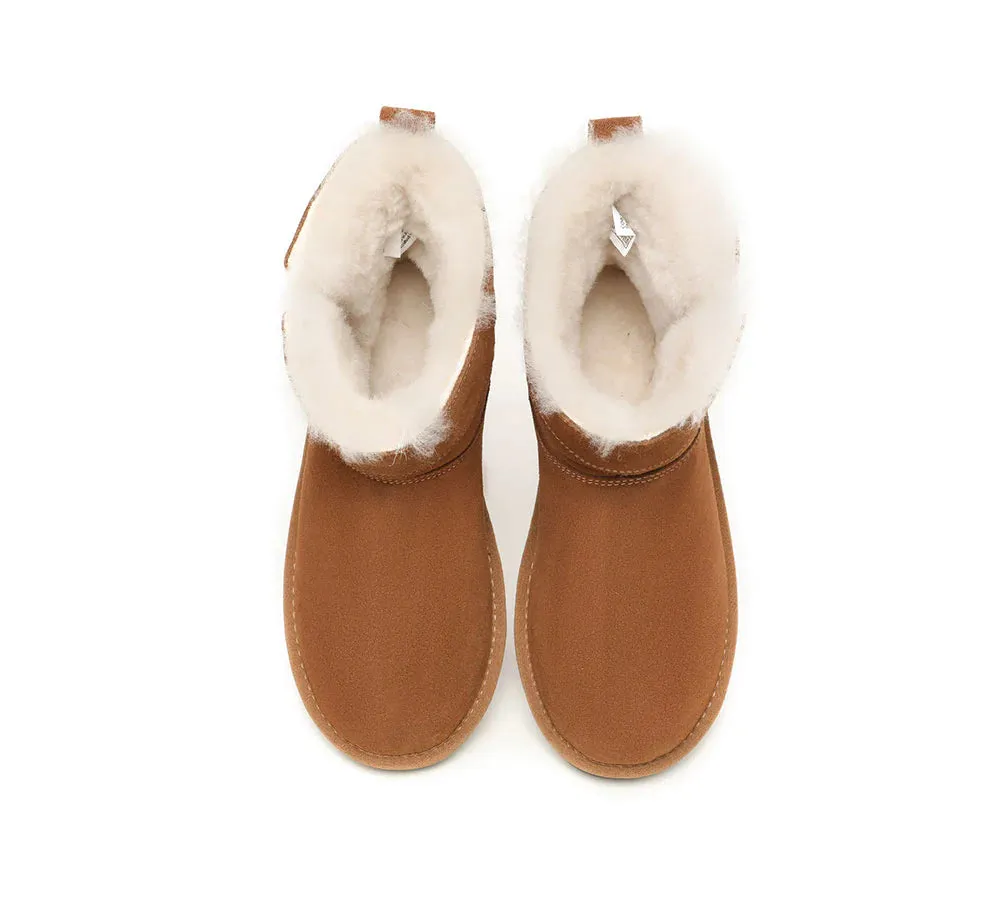 TARRAMARRA® Ankle Sheepskin Zipper Boots Women Malena