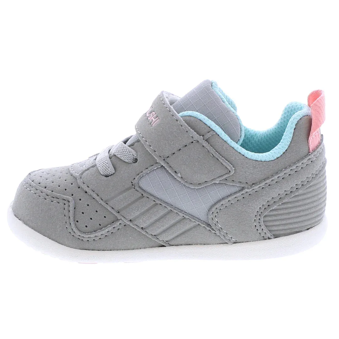 Tsukihoshi Racer | Grey/Pink Toddler Sneakers