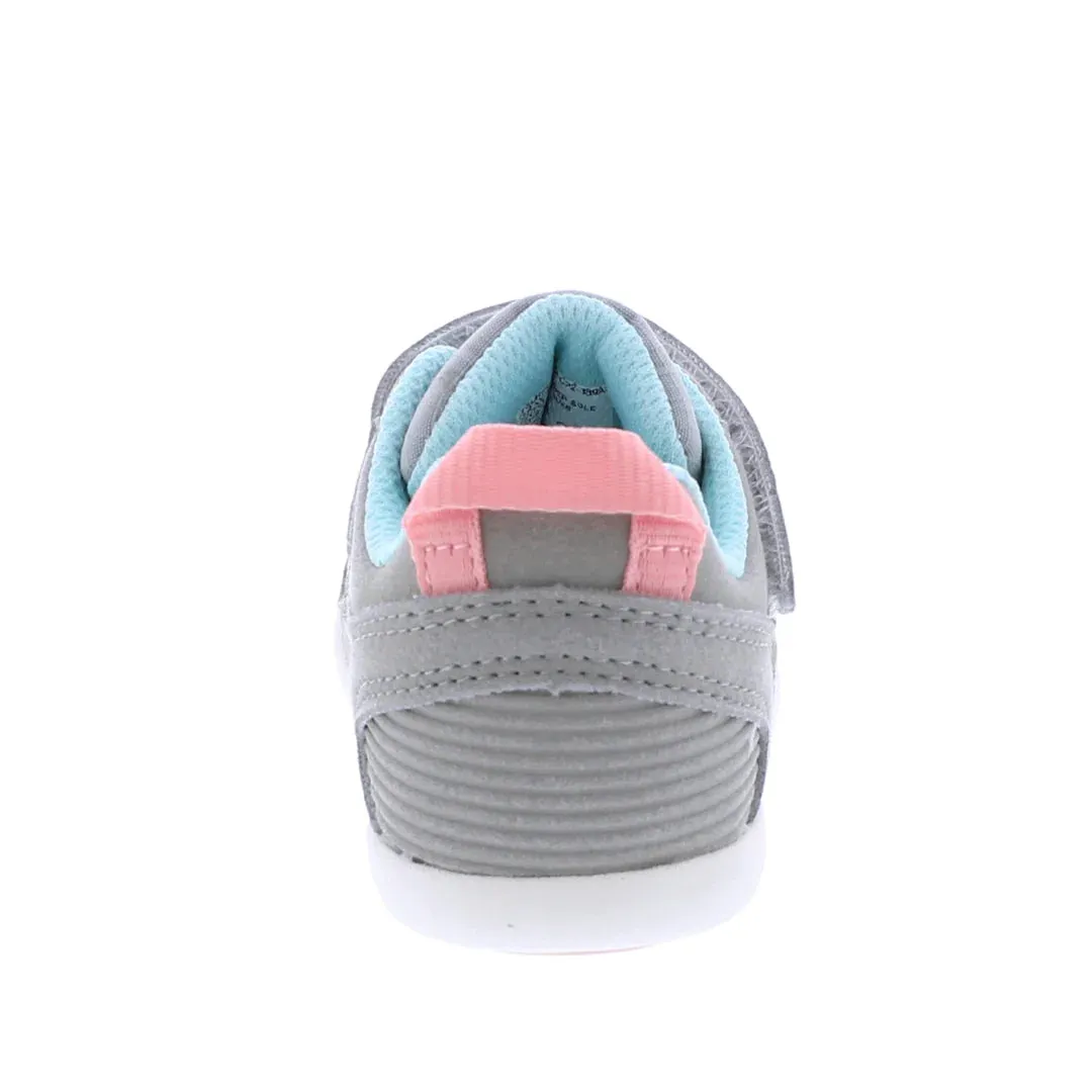 Tsukihoshi Racer | Grey/Pink Toddler Sneakers