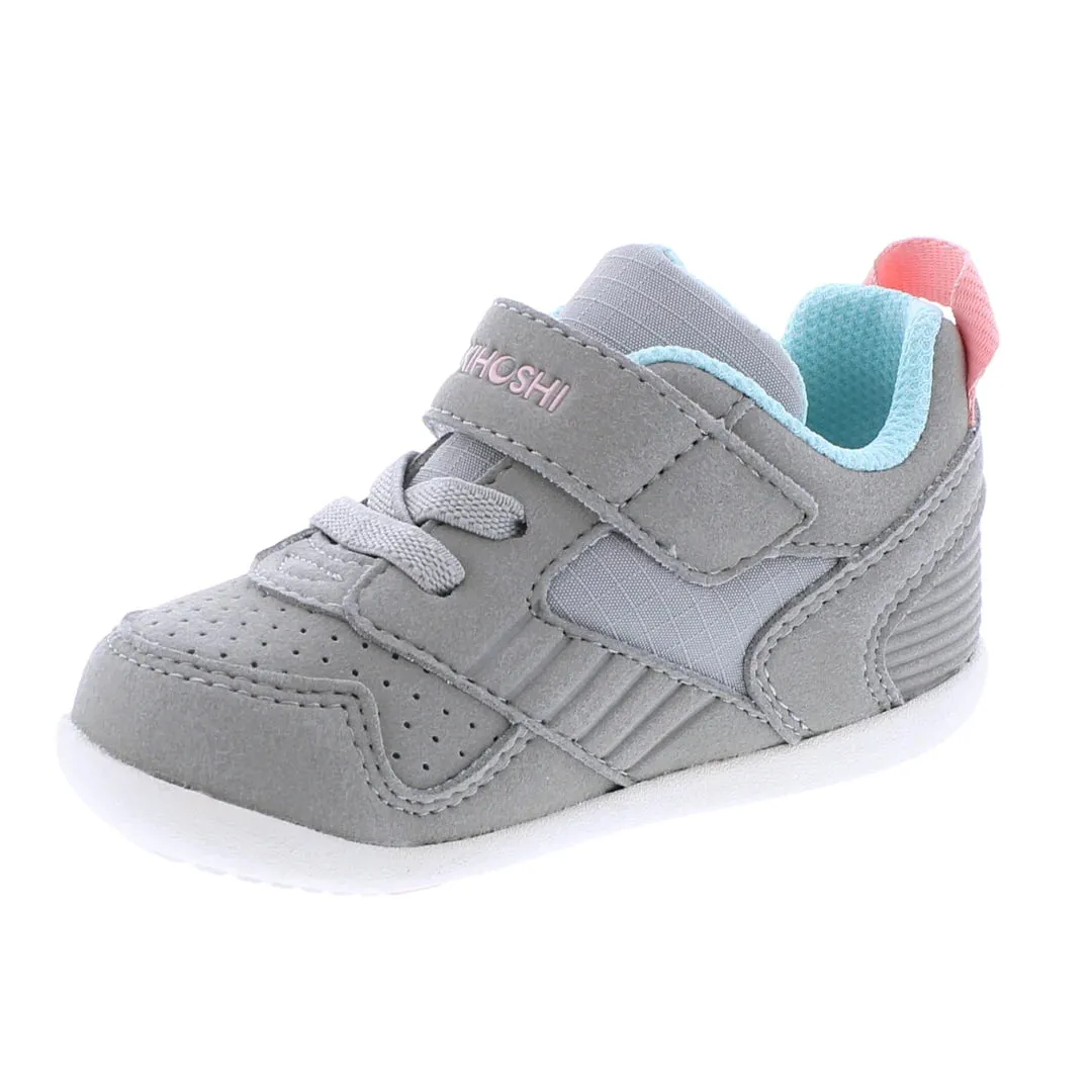 Tsukihoshi Racer | Grey/Pink Toddler Sneakers