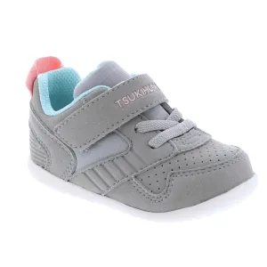 Tsukihoshi Racer | Grey/Pink Toddler Sneakers