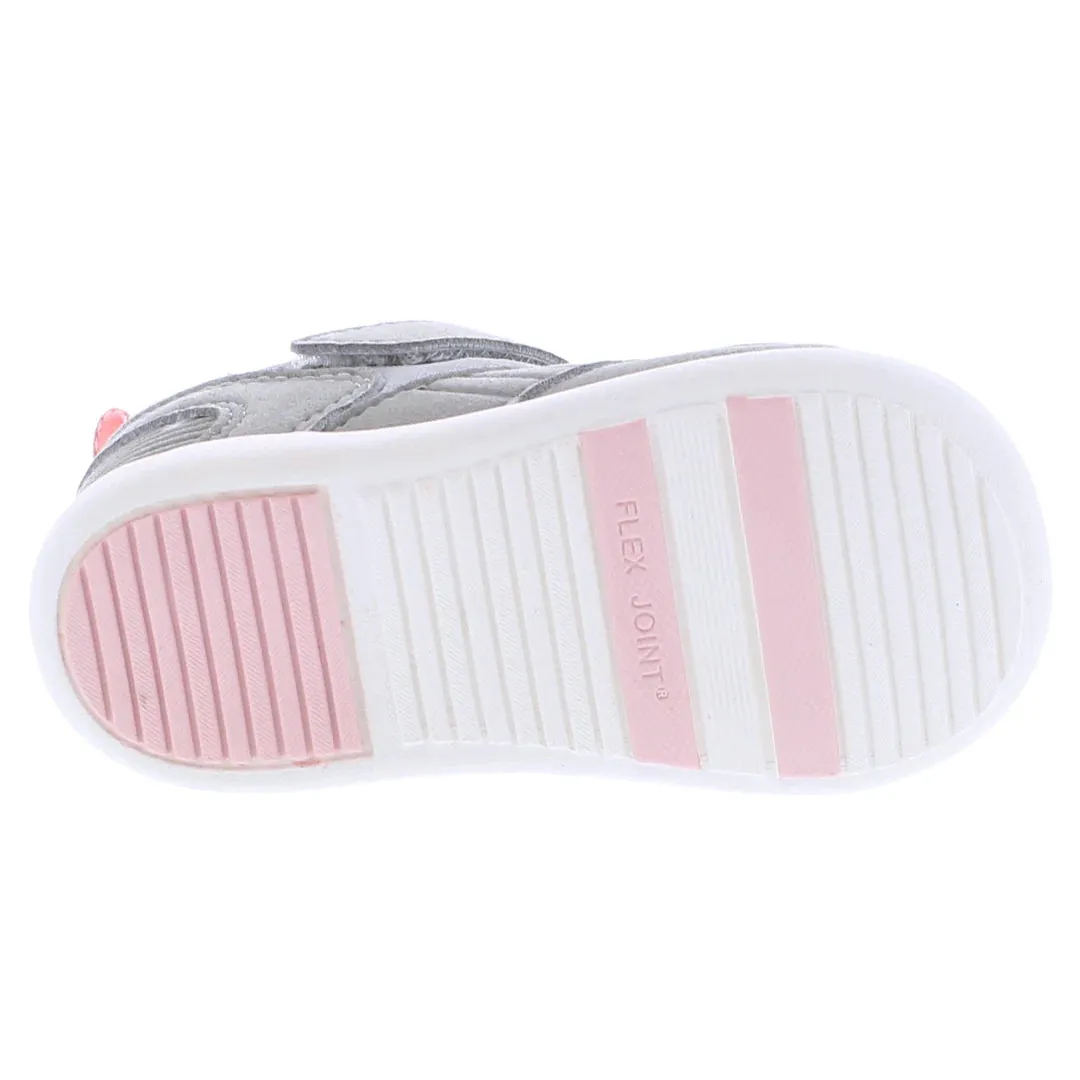 Tsukihoshi Racer | Grey/Pink Toddler Sneakers