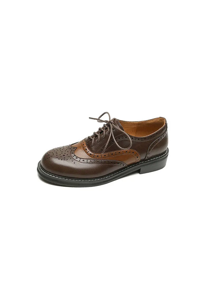 Two-tone Women's Vintage Oxford Shoes