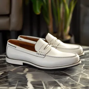 White Nazario Loafers